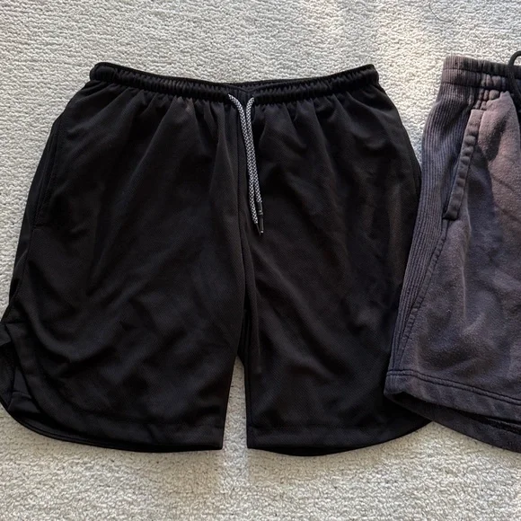 Adidas Men's Black and Dark Gray Athletic Shorts - Picture 2 of 9